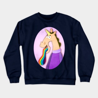 Rainbow Tongue Unicorn Crewneck Sweatshirt